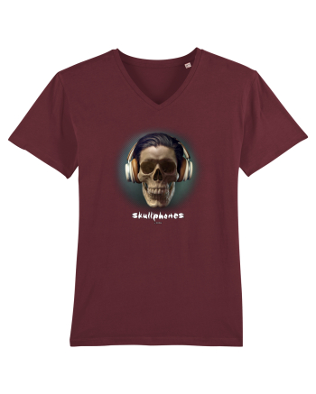 Craniu cu casti - skullphones 01 Burgundy