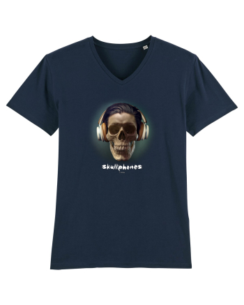 Craniu cu casti - skullphones 01 French Navy