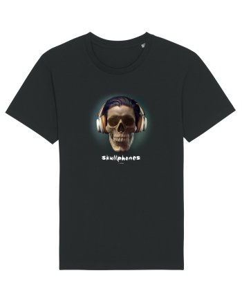Craniu cu casti - skullphones 01 Black
