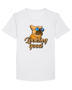 Cu atitudine - Looking good Tricou mânecă scurtă guler larg Bărbat Skater