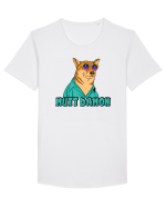Cu atitudine - Mutt damon Tricou mânecă scurtă guler larg Bărbat Skater