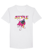 Cu atitudine - Style Tricou mânecă scurtă guler larg Bărbat Skater