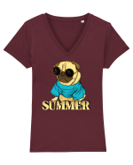 Cu atitudine - Summer Tricou mânecă scurtă guler V Damă Evoker