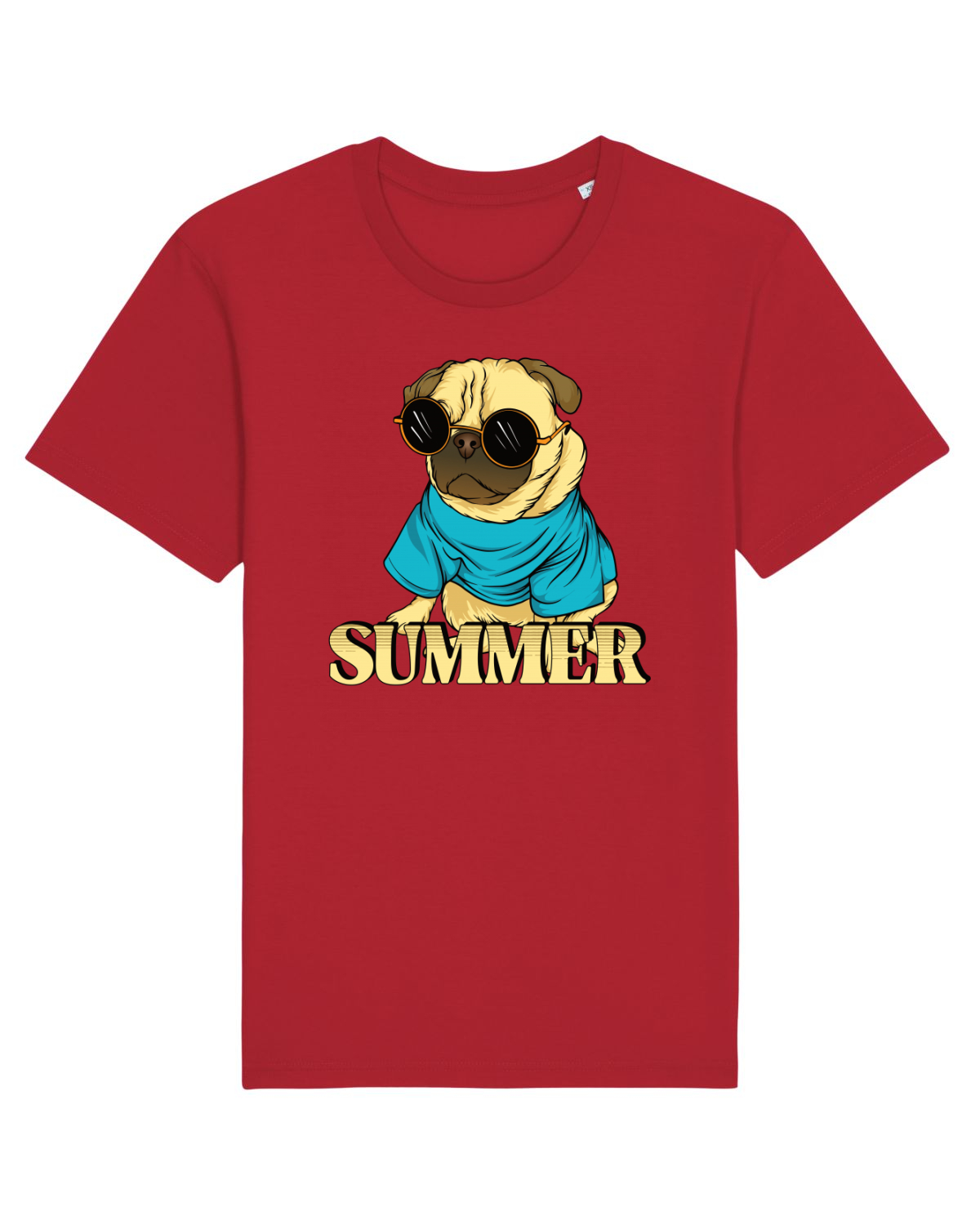 Tricou mânecă scurtă Unisex Rocker Red