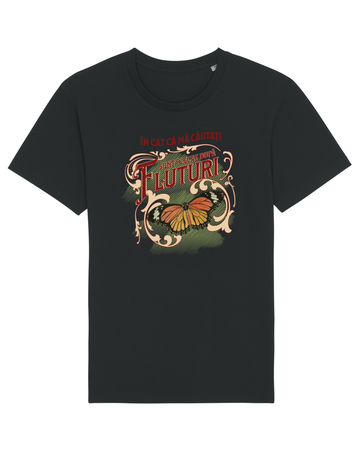 Tricou mânecă scurtă Unisex Rocker Black