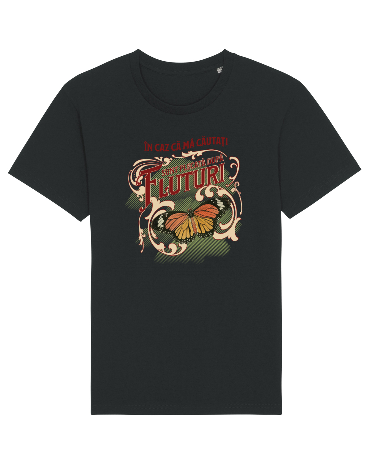 Tricou mânecă scurtă Unisex Rocker Black