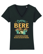 Camping fără bere e ca și cum ai spune mă duc să stau în pădure Tricou mânecă scurtă guler V Damă Evoker
