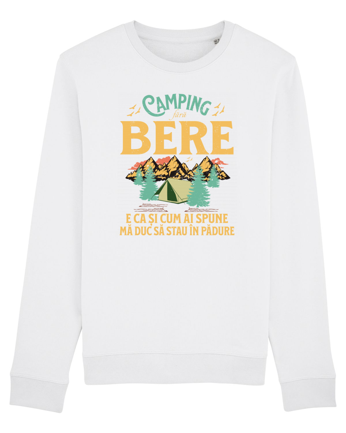 Bluză mânecă lungă Unisex Rise White