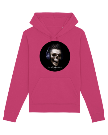 Craniu cu casti - skullphones 13 Raspberry