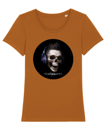 Craniu cu casti - skullphones 13 Roasted Orange