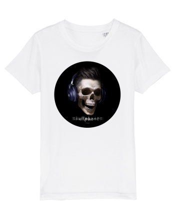 Craniu cu casti - skullphones 13 White