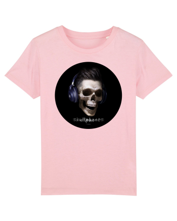 Craniu cu casti - skullphones 13 Cotton Pink