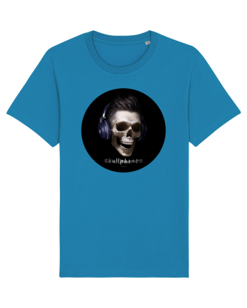 Craniu cu casti - skullphones 13 Azur
