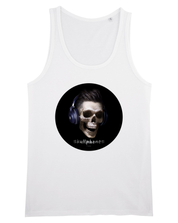 Craniu cu casti - skullphones 13 White