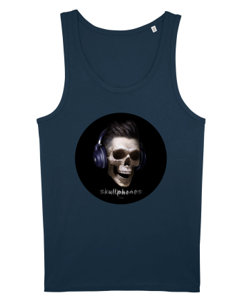 Craniu cu casti - skullphones 13 Navy
