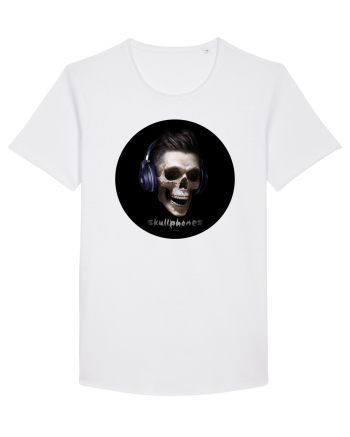 Craniu cu casti - skullphones 13 White