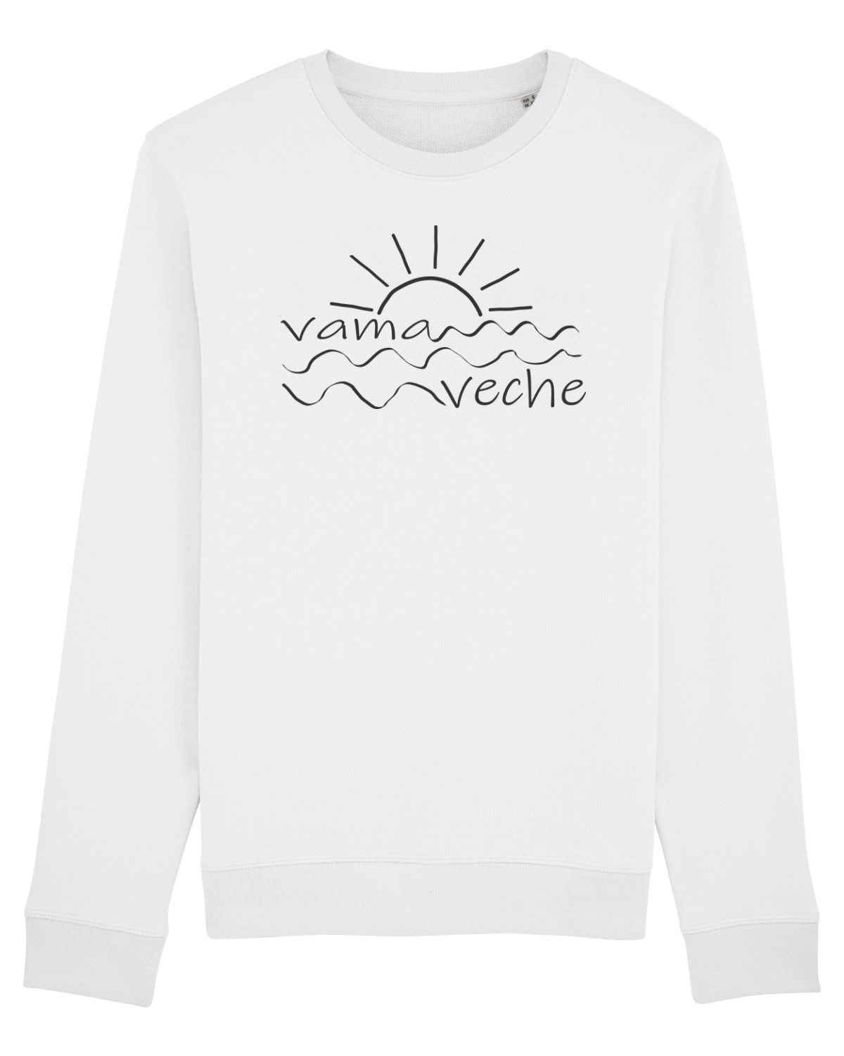 Bluză mânecă lungă Unisex Rise White