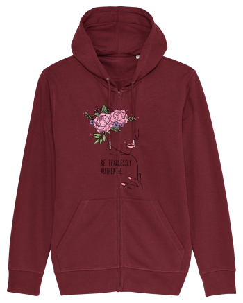 Be fearlessly authentic Burgundy