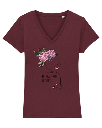 Be fearlessly authentic Burgundy