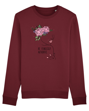 Be fearlessly authentic Burgundy