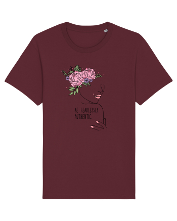 Be fearlessly authentic Burgundy