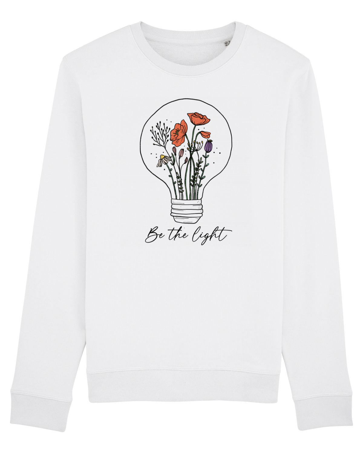 Bluză mânecă lungă Unisex Rise White