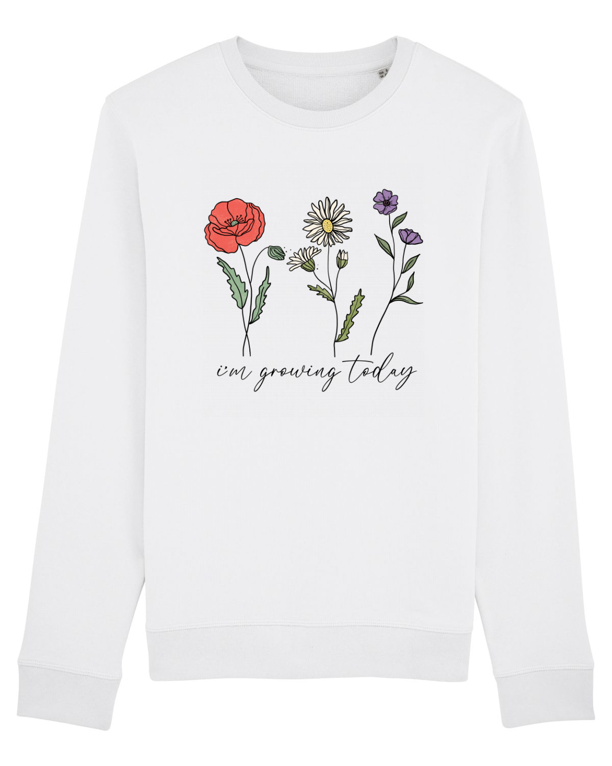 Bluză mânecă lungă Unisex Rise White