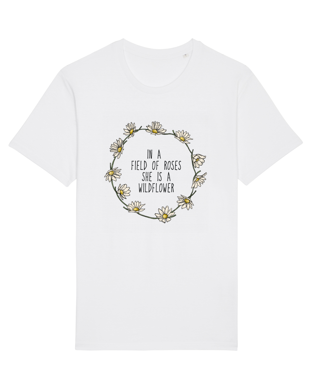 Tricou mânecă scurtă Unisex Rocker White