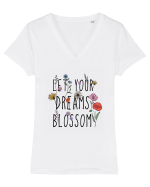 Let your dreams blossom Tricou mânecă scurtă guler V Damă Evoker