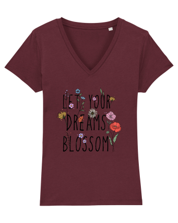 Let your dreams blossom Burgundy