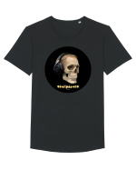 Craniu cu casti - skullphones 14 Tricou mânecă scurtă guler larg Bărbat Skater