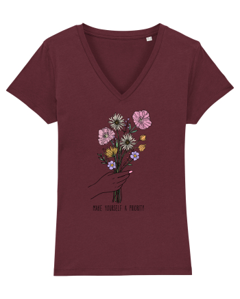 Make yourself a priotity Burgundy