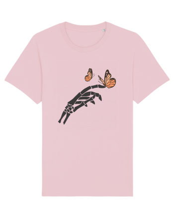 Butterflies and bones Cotton Pink