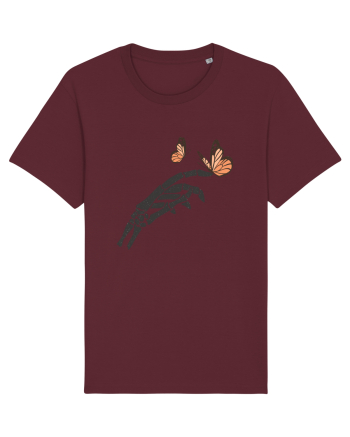 Butterflies and bones Burgundy