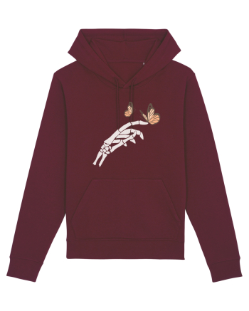 Butterflies and bones Burgundy