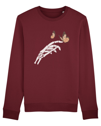Butterflies and bones Burgundy