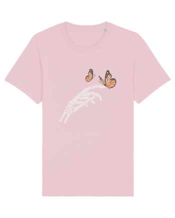 Butterflies and bones Cotton Pink