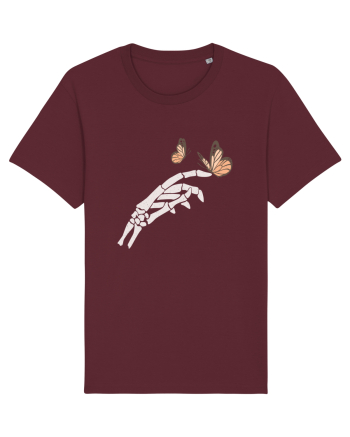 Butterflies and bones Burgundy