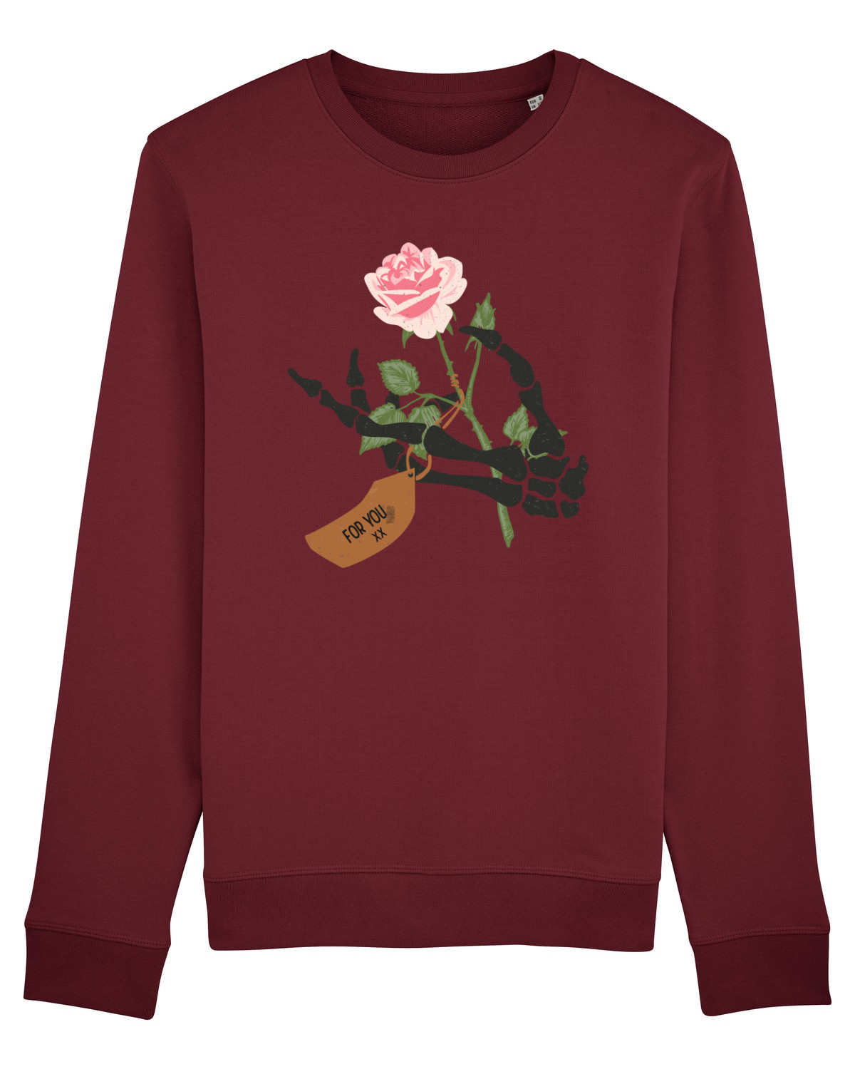 Bluză mânecă lungă Unisex Rise Burgundy