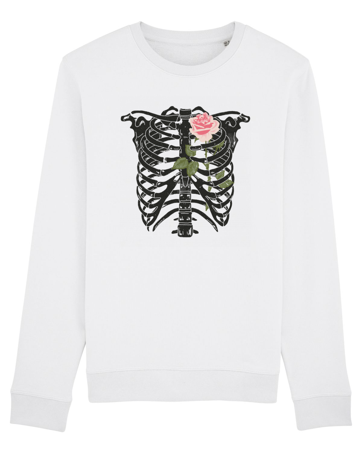 Bluză mânecă lungă Unisex Rise White