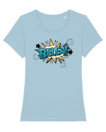 Belea! Tricou mânecă scurtă guler larg fitted Damă Expresser