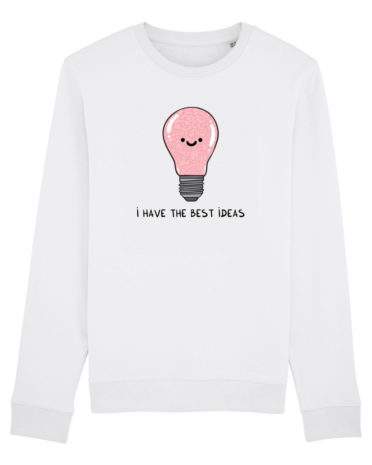 Bluză mânecă lungă Unisex Rise White