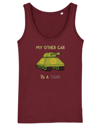 My other car is a tank Burgundy