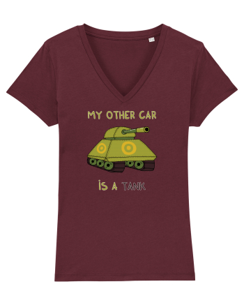 My other car is a tank Burgundy