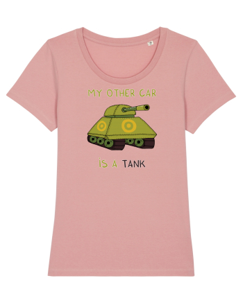 My other car is a tank Canyon Pink