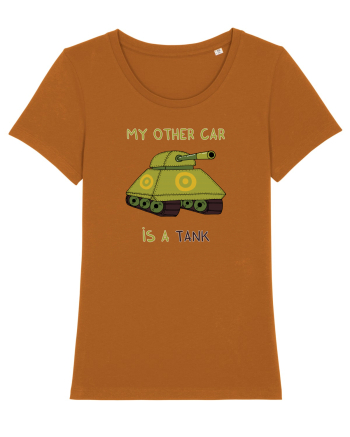 My other car is a tank Roasted Orange