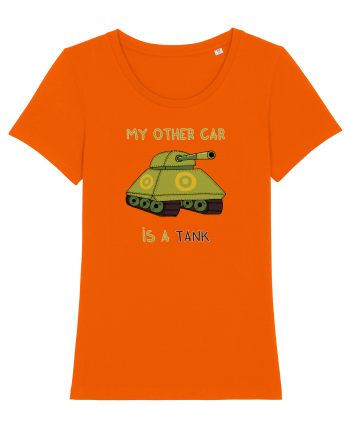 My other car is a tank Bright Orange