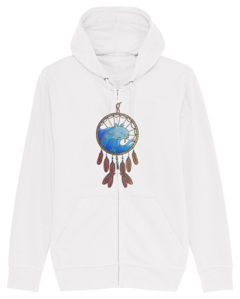Dolphin Dreamcatcher. Prinzător de vise cu delfini și valuri și pene White
