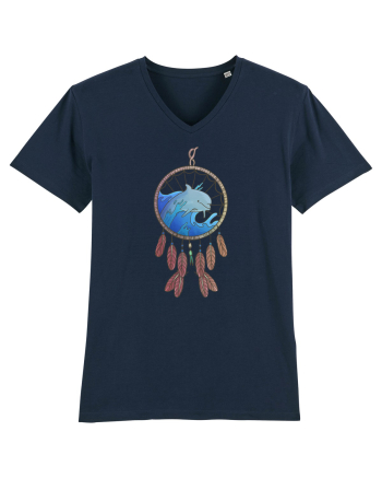 Dolphin Dreamcatcher. Prinzător de vise cu delfini și valuri și pene French Navy