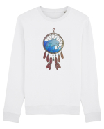 Dolphin Dreamcatcher. Prinzător de vise cu delfini și valuri și pene Bluză mânecă lungă Unisex Rise